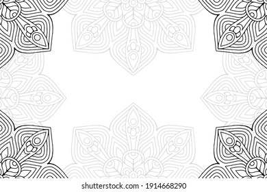 mandala simple sobre fondo blanco