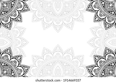 simple mandala on a white background