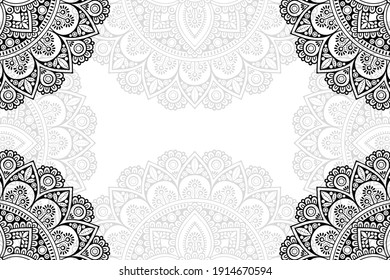 simple mandala on a white background