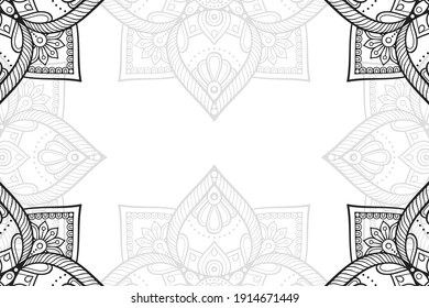 simple mandala on a white background