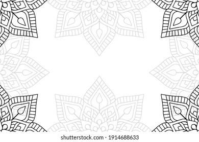 mandala simple sobre fondo blanco