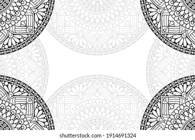 simple mandala on a white background