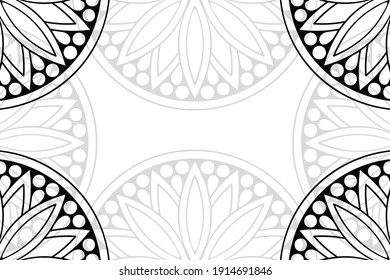 simple mandala on a white background