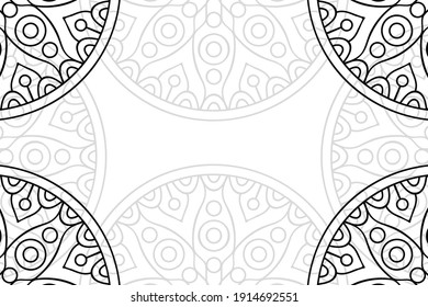 simple mandala on a white background