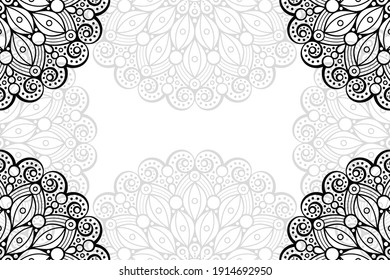 simple mandala on a white background