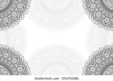 simple mandala on a white background