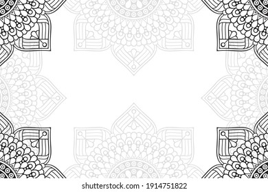 simple mandala on a white background