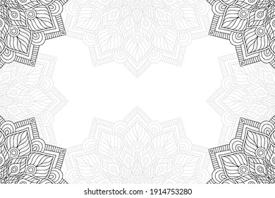 simple mandala on a white background
