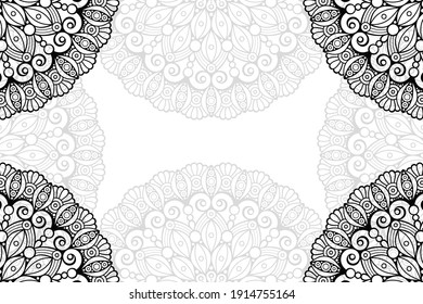 simple mandala on a white background