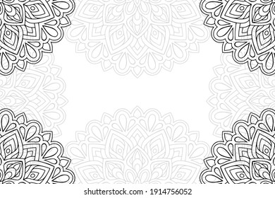 mandala simple sobre fondo blanco