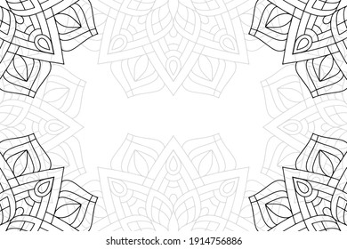 mandala simple sobre fondo blanco