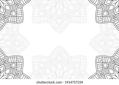 einfache Mandala auf weißem Hintergrund