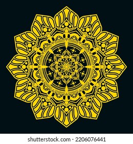simple mandala ornament, suitable for fabric, tile, and other.