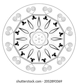 simple mandala ornament. vector design