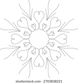 Simple Mandala Set for Coloring Book. For Beginner, seniors and children. Hand Draw. Vector Mandala. Floral. Flower. Oriental. Book Page. Decoration in ethnic oriental. Outline.