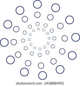 simple mandala set icono e ilustración
