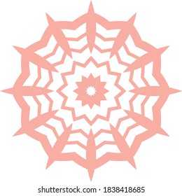 Simple Mandala Shape for Coloring. Vector Mandala. Floral. Flower. Oriental. Book Page. Outline.