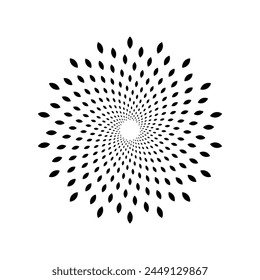 Simple Mandala Shape for Coloring. Vector Mandala.