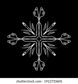 Einfache Mandala Formen zum Färben. Vektor Mandala. Blume. Blume. Orientalisch. Seiten buchen. Umriss. Mandala Hintergründe für Ihre Website-Design, Anwendung, Benutzeroberfläche. Vektorsymbol-Abbildung, EPS10.