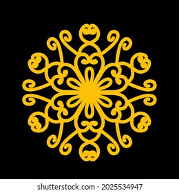 Simple Mandala Shapes for Coloring. Mandala Vector. Flower. Book Pages. Outline. Decorative antique elements. Oriental pattern, vector illustration. Islam, Arabic, Indian, Moroccan, Spanish, Turkish, 