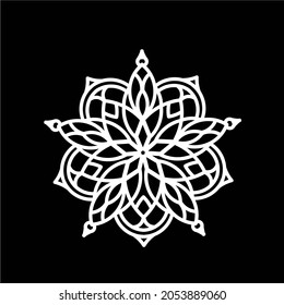 Simple Mandala Shapes for Coloring. Mandala Vector. Flower. Book Pages. Outline. Decorative antique elements. Oriental pattern, vector illustration. Islam, Arabic, Indian, Moroccan, Spanish, Turkis