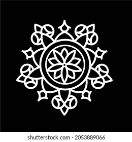Simple Mandala Shapes for Coloring. Mandala Vector. Flower. Book Pages. Outline. Decorative antique elements. Oriental pattern, vector illustration. Islam, Arabic, Indian, Moroccan, Spanish, Turkis