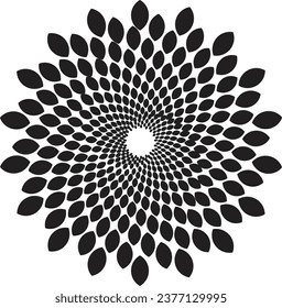 a simple mandala that could be used as decoration in the background or as a pattern.