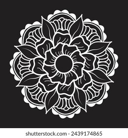 Simple mandala unique flower floral vector eps mandala pattern for free download