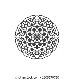 Simple Mandala Vector Design Template 011