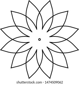 
simple mandalas in black and white. But only drawn with lines. Can be used to complement other design elements