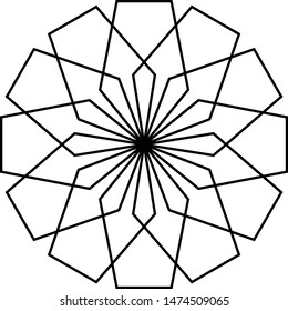 
simple mandalas in black and white. But only drawn with lines. Can be used to complement other design elements
