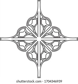 Simple Mandalas for coloring book.Vector Beautiful Mandala.vector illustration.Black color mandala on white isolated background.Decorative hand drawn mandala.