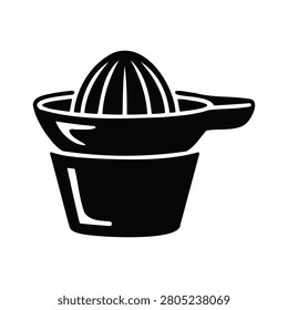 Simple Manual Lemon Squeezer Kitchen Utensil Silhouette