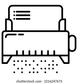 simple and manual paper shredder