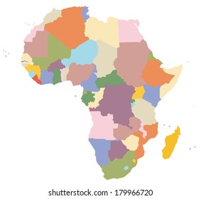 A simple map of Africa