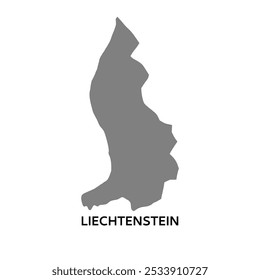 Simple map of Liechtenstein. map vector	