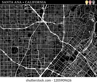 456 Santa ana map Images, Stock Photos & Vectors | Shutterstock