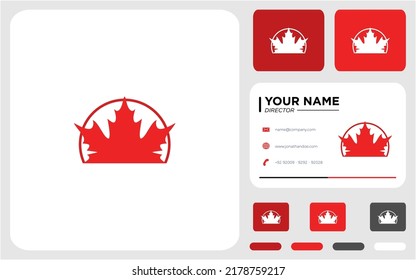 Simple maple leaf logo design