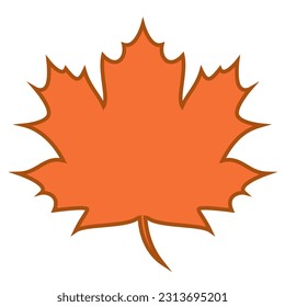 
Simple Maple Leaf Vector Graphic