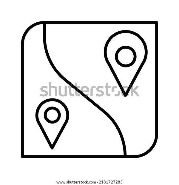 Simple maps icon perfect your design stock vector royalty free