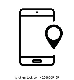 simple maps or navigation icon design, best used for banner, flayer, or web application. Editable stroke with EPS 10 file format