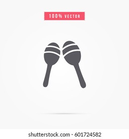 simple Maracas icon design