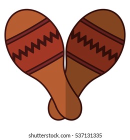 simple maracas icon image vector illustration design 