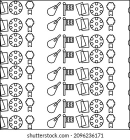 Simple marathon pattern design and background art