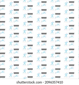 Simple marathon pattern design and background art