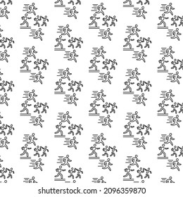 Simple marathon pattern design and background art