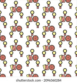 Simple marathon pattern design and background art