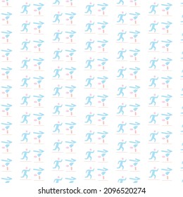 Simple marathon pattern design and background art