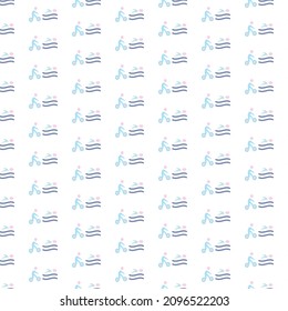 Simple marathon pattern design and background art