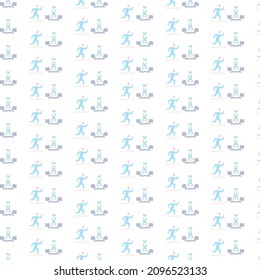 Simple marathon pattern design and background art